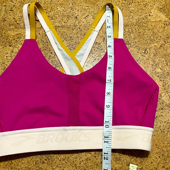 Brooks Drive Plunge 2.0 High Impact Sports Bra NWOT In Mauve/Sand/Sun Sz XS - Picture 15 of 15